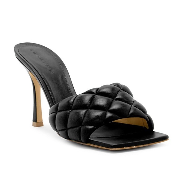 Bottega Veneta Quilted Leather Mule Sandals - Picture 2 of 13